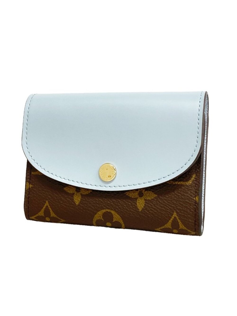 Louis Vuitton Coin Purse Monogram Porte Monnaie Rosalie Blue Olympe